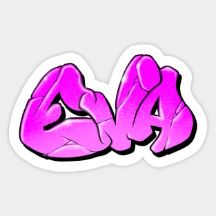 Eva - graffiti name Sticker